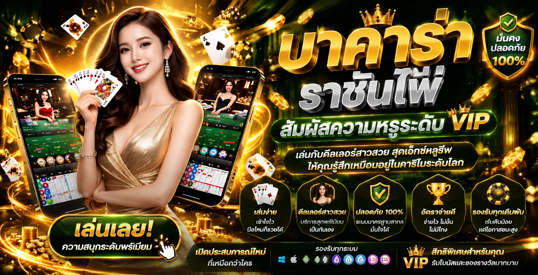 คาสิโนออนไลน์ LYNSUPER บาคาร่าและรูเล็ตถ่ายทอดสด